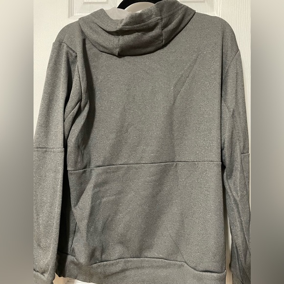 Adidas Hooded Sweatshirt- Boy’s Size Medium, Gray - Picture 2 of 3